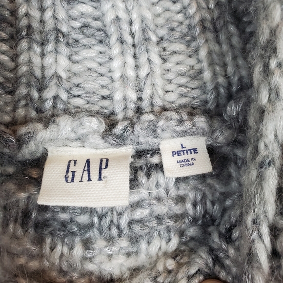 {GAP} Chunky Alpaca Wool Blend Cable Knit Sweater - Picture 8 of 8